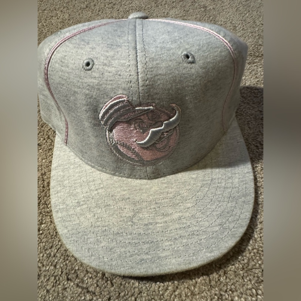 Gray Embroidered Cap